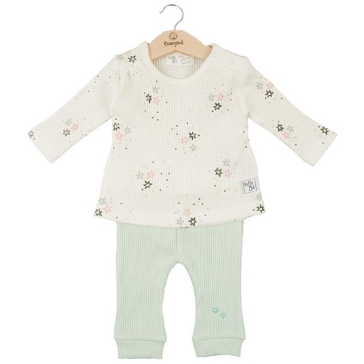 [BBL1308019M] Conjunto de 2 piezas de Estrellas Verde Agua 9m (612464)