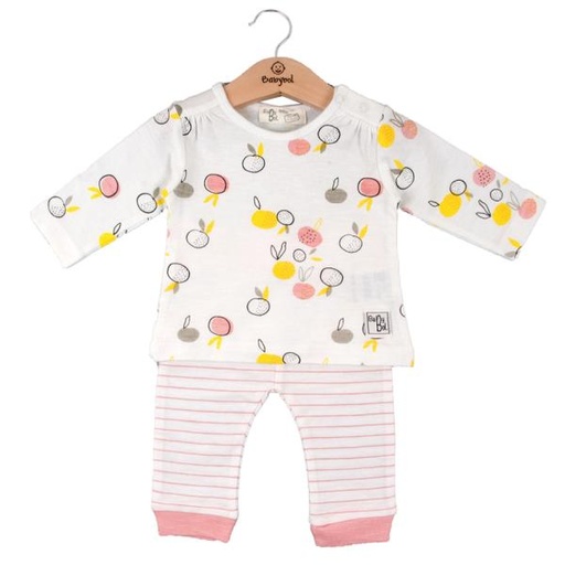 [BBL1308039M] Conjunto de 2 Piezas Manga Larga de Naranjas Color Rosa Palo 9m (612600)