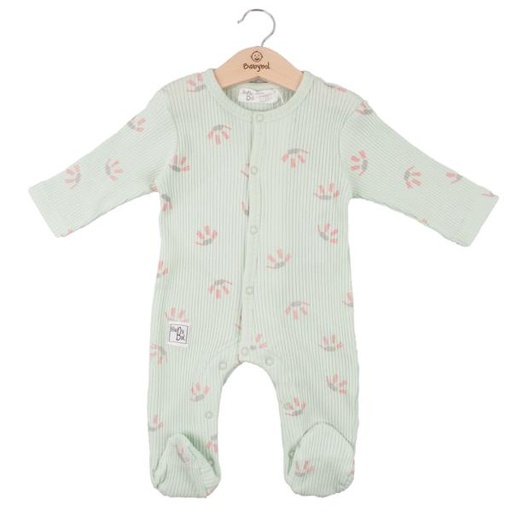 [BBL1308259M] Pijama Manga Larga en Caja Color Verde Agua Niña 9m (613669)