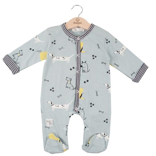 [BBL1308406M] Pijama Manga Larga en Caja de Perritos Niño 6m (614291)