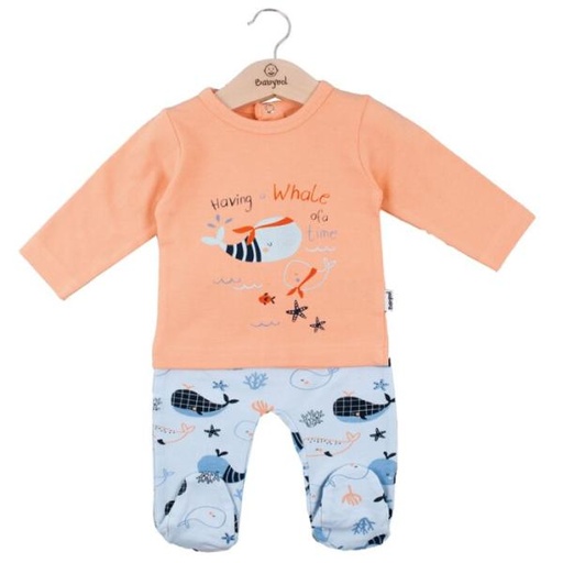 [BBL1310226M] Vestido de Flores Azul C/ Blanco 6m (633896)