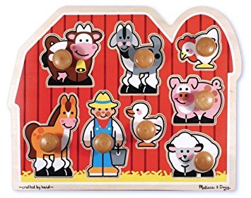 [MD13391] Figuras de Madera de Encajar Amigos de la Granja 1a+