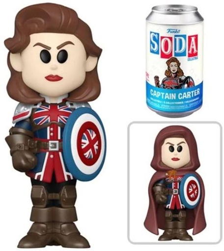 [FK68836] Figura Funko Soda Marvel What If… ? Capitana Carter 3a+