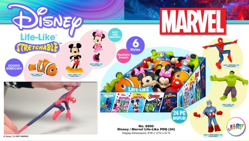 [JU6900] Figuras Estirables de Disney y Marvel  3a+  / Surtido 3 -  Se venden por separado
