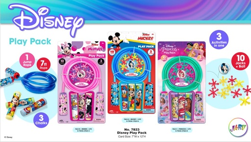 [JU7823] Paquete de 3 Juegos ( Cuerda,Jaces y Tizas) Surt/3 4a+