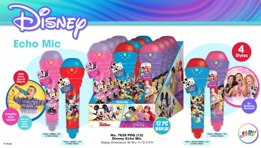 [JU7828] Microfono de Eco Disney  4a+  / Surtido 3 -  Se venden por separado