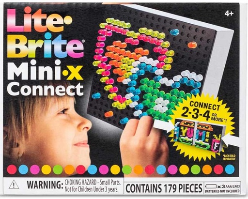 [BF02322] Lite Brite Mini-X - Crea tus Propias Imagenes con Luz 179Pzs 4a+