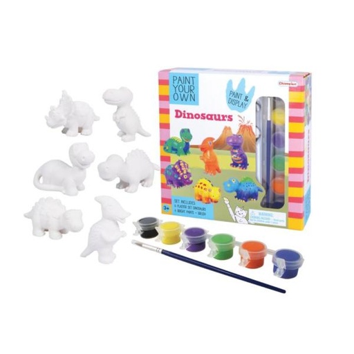 [CMDIY468] Set para Pintar de  Dinosaurios 3a+