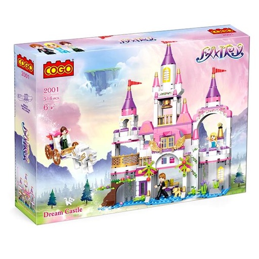 [CO2001] Castillo de princesa Armable 516 pzs 6a+