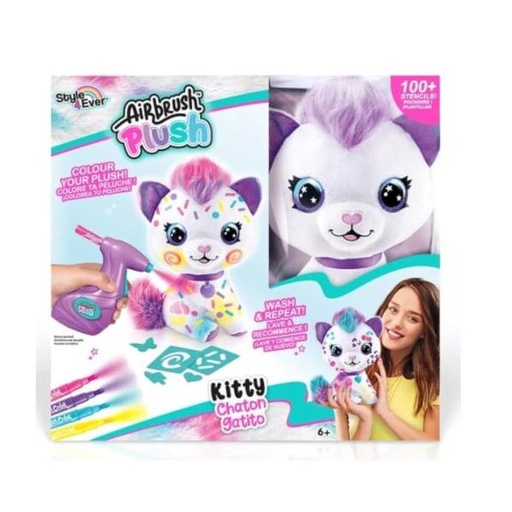 [CTOFG272] Peluche de Gatito para Personalizar con 100 Plantillas 6a+