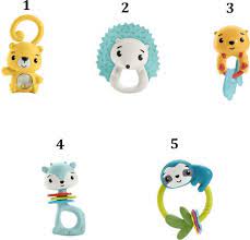 [MTHJW11] Fisher Price /  Sonajeros Animales Divertidos 3m+ ( Surtido de 5 Se venden por Separado )