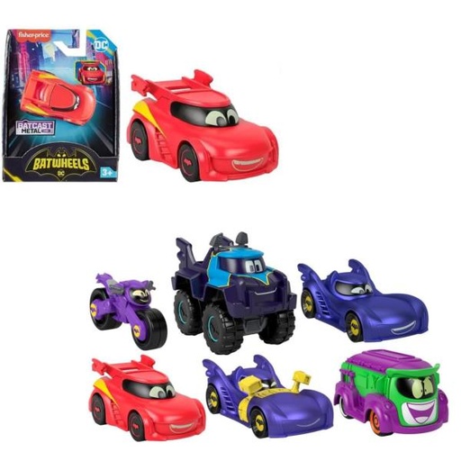 [MTHML12] Fisher Price /  Mini Carros Batwheels DC 3A+ ( Surtido de 6  - Se venden por Separado )