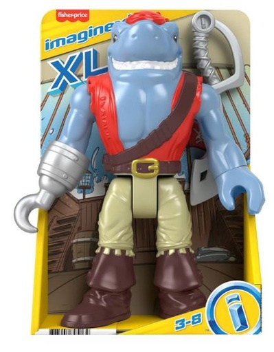 [MTHLB72] Figuras Imaginext XL LuchadorTiburon PirataRobot Alpha Star 38a ( Surtido de 3 Se venden por Separado )