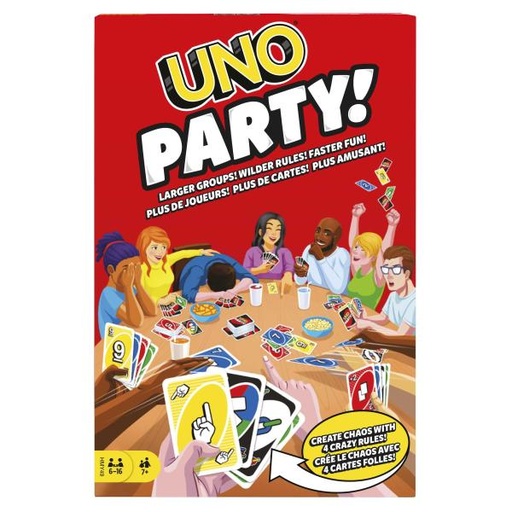 [MTHMY49] Mattel Games - Juego de Mesa Uno Party 7a+