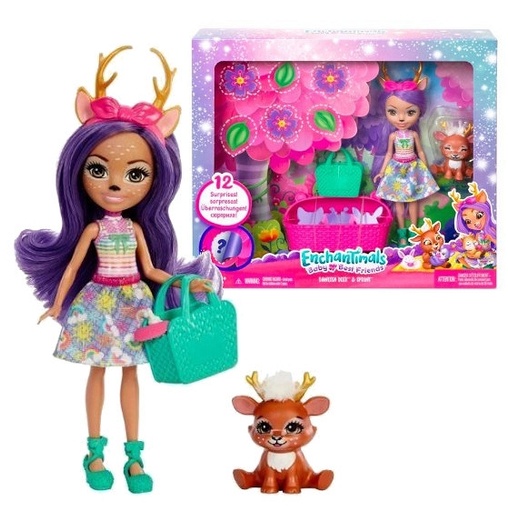 [MTHLK83] Muñecas Enchantimals Animales Bebes Surt/2 4a+
