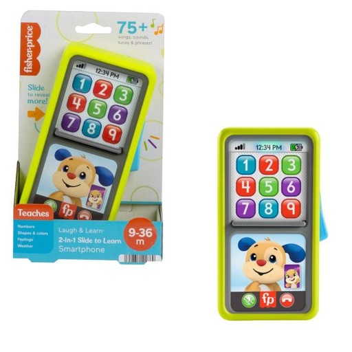 [MTHNH10] Fisher Price /  Ríe y Aprende Juguete para Bebés Smartphone Deluxe de Aprendizaje Verde 936m