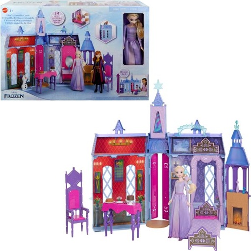 [MTHLW61] Figuras Diney Princesas El Castillo de Elsa en Arendelle 3a+