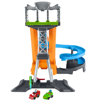 [MTHFG46] Fisher Price /  Hot Wheels Little People Racing Loops Tower