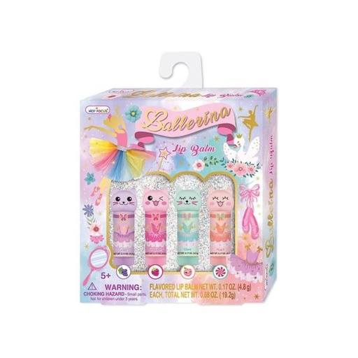 [HF089BB] Bálsamo para Labios Set/4 de Bailarina 5a+