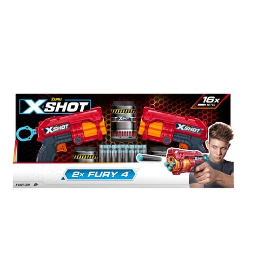 [ZU36329] Lanzador de Dardos Xshot Set de 2 Fury 4 8a+