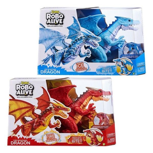 [ZU7115] RoboAlive Dragon Ice y Fire 3a+ ( Surtido de 2 Se venden por Separado )
