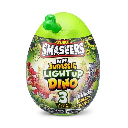 [ZU74107] Huevo Sorpresa Smashers Jurassic Light Dino 3a+ ( Surtido de 3 Se venden por Separado )