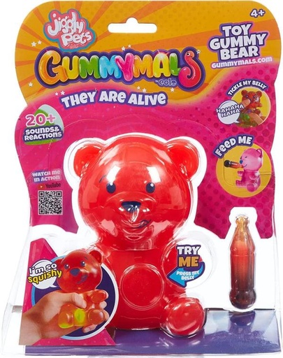 [EOGUM001R] Muñecos de Goma con Sonidos y Reacciones 4a+ (Rojo)