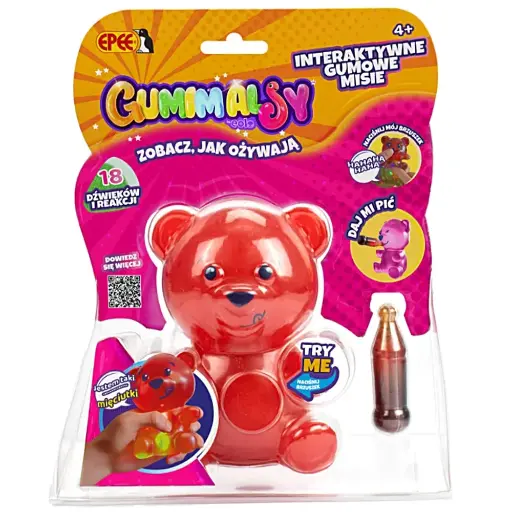 [EOGUM001R] Muñecos de Goma con Sonidos y Reacciones 4a+ (Rojo)