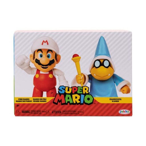 [JP410634] Figuras Nintendo Super Mario Bross Set de 2 / 3a+ (Mario de Fuego Magikoopa)