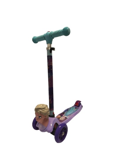 [PI11031] Scooter 3 Ruedas Princesa Disney 3D con  Luz Frozen 3a+