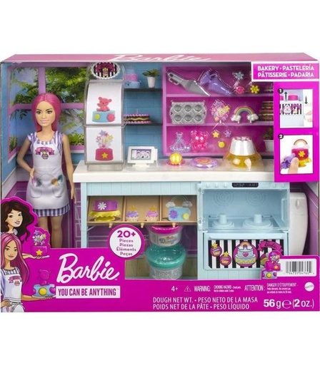 [MTHGB73] Muñeca Barbie Pastelería 20pzs+ 3a+