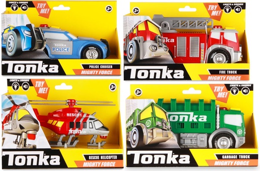 [BF06000] Vehículos Tonka Mighty Force Luces y Sonidos 3a+ ( Surtido de 4 - Se venden por Separado )