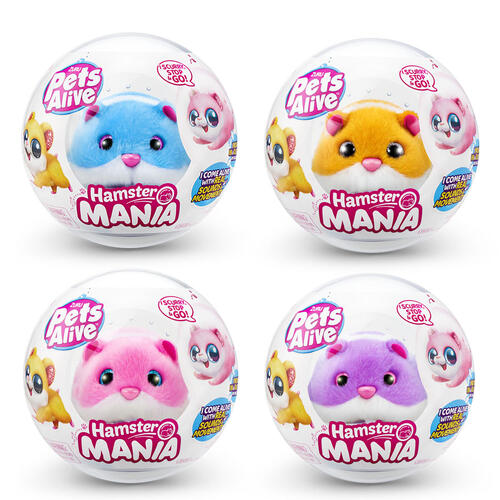 [ZU9543] Pets Alive Hamster Mania Displ/11 Surt/4 3a+