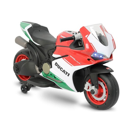 [CK2138A] Moto Montable Ducati Bateria 12v Roja Máx 30 Kg