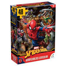 [PIJCA3118T] Rompecabezas Lenticular SpiderMan Imagen de 3D 48 Pzs 3a+