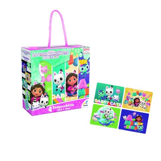 [PIJCA3968F] Rompecabezas de la Casa de Muñecas de Gabby Set/4 3a+(039684)