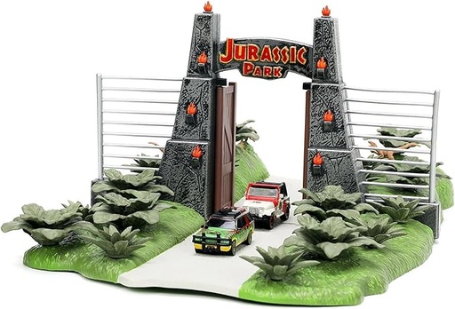 [JA34244] Escena Nano Parque Jurásico con 2 Mini Vehiculos 6a+