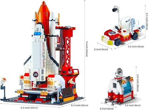 [WWSP9602] Bloques de Construcción Base Espacial 682 pzs 6a+ (450799)