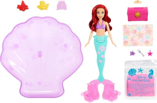 [MTHWB39] Muñeca Disney Princesas Ariel Agua y Arena 3a+