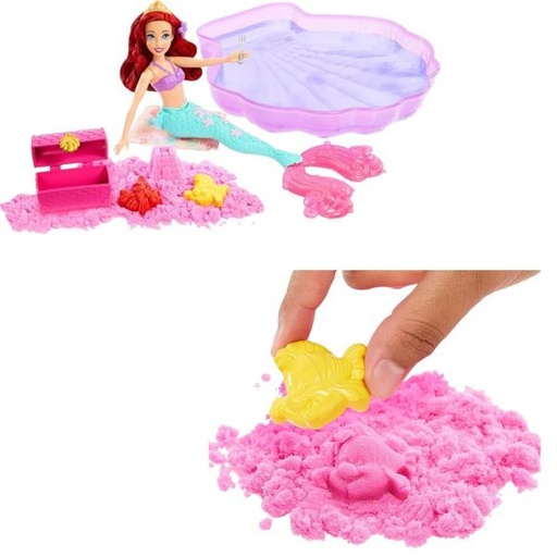 [MTHWB39] Muñeca Disney Princesas Ariel Agua y Arena 3a+