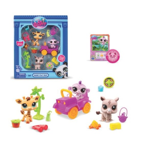 [BF00524] Mascotas Littlest PetShop Set de Juegos de Safari 4a+