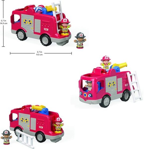 [MTHYP41] Fisher Price / Little People Camión de Bomberos Mediano 1-5a