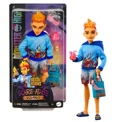 [MTHRP69] Muñeco Monster High Heath Burns Scare-adise Island 4a+