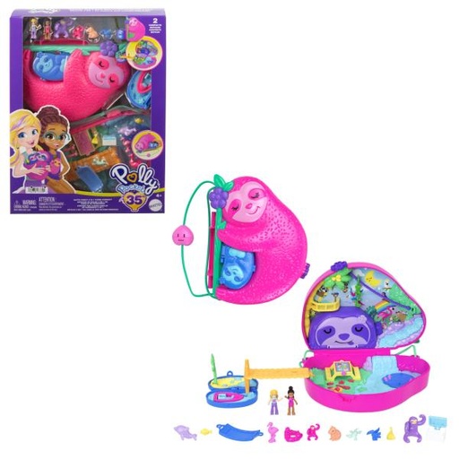 [MTHRD40] Polly Pocket Compacto de Bolsita Perezoso 4a+