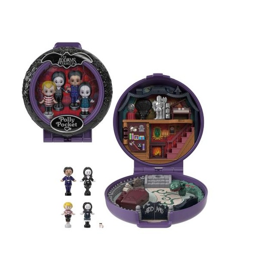 [MTHXW25] Polly Pocket Compacto Collector Familia Addams 3a+