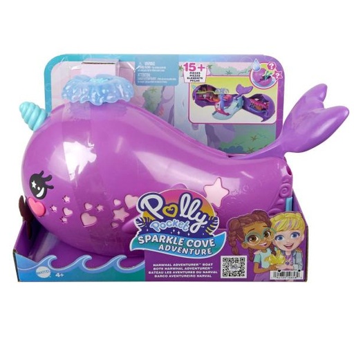 [MTHKV71] Polly Pocket Barco Aventura Narval 4a+