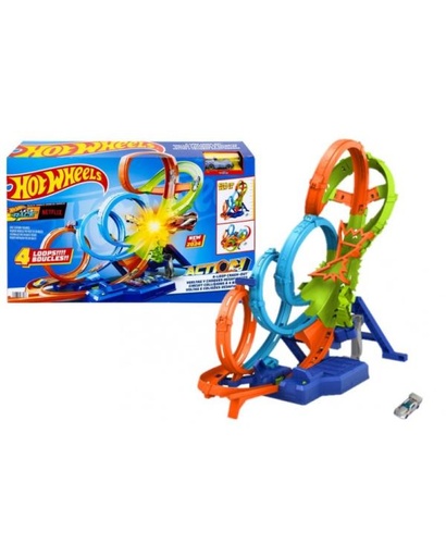 [MTHXR70] Pista Hot Wheels Action Vueltas y Choques Desafiantes 5a+