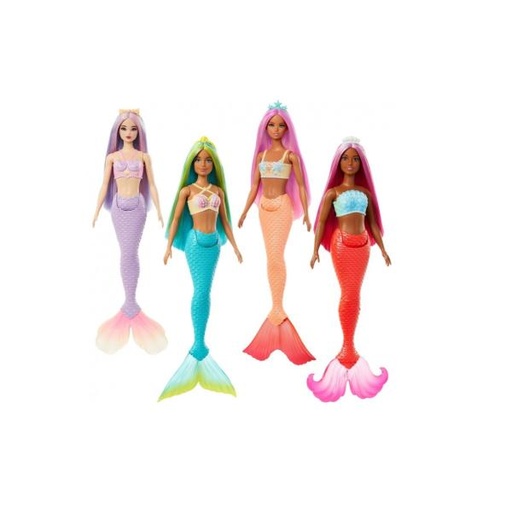 [MTHRR02] Muñeca Barbie Sirenas 3a+ ( Surtido de 4 - Se venden por Separado )