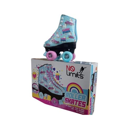 [YX0126UN34] Patines de 4 Ruedas Luminosos de Unicornio Talla#34 (457194)