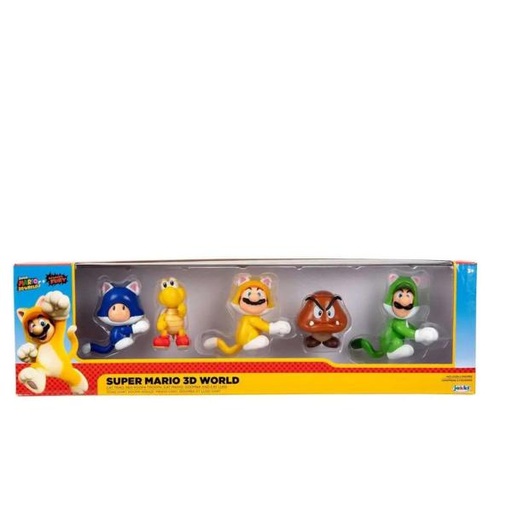 [JP410304] Figuras Super Mario 3D Wolrld Set/5 3a+